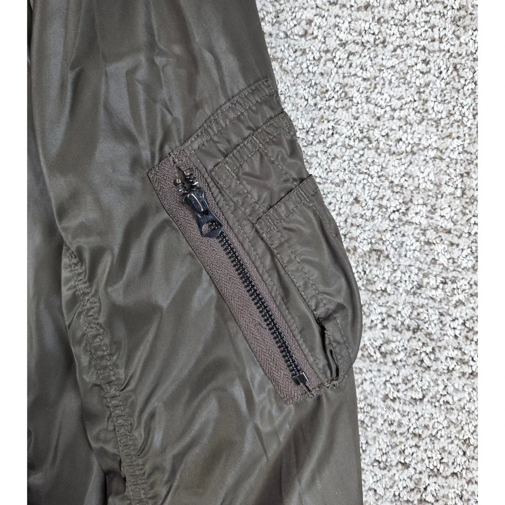 Denim & Supply Ralph Lauren Mens Medium Bomber Flight Jacket Green‎ Lined